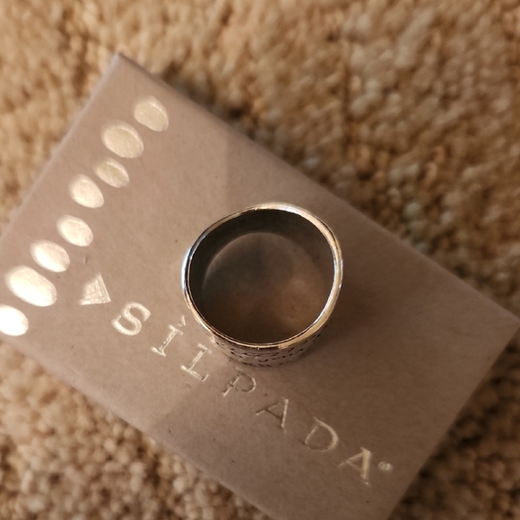 Silpada Silver Engraved Band- size 5 - Picture 3 of 3